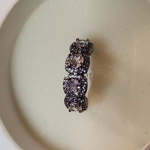 Bomb Party Ring size 8 diamond Cubic Zirconia